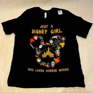 “Just A Disney Girl Who Loves Horror Movies” Shirt